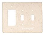 Stonique® Decora Double Toggle Combo in Biscuit